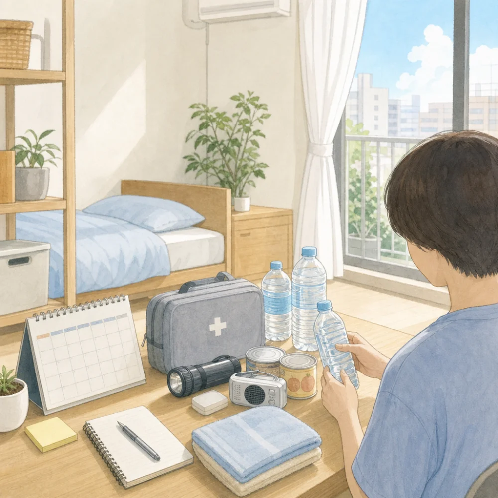 地震に備えて部屋でできる準備